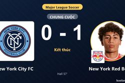 Thua New York Red Bulls 0-1, New York City FC vẫn cùng đối thủ đi tiếp
