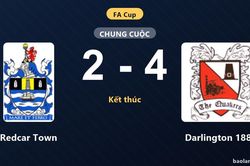 Đánh bại Redcar Town, Darlington 1883 giành chiến thắng tại vòng loại thứ hai FA Cup
