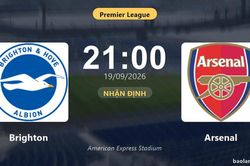 Nhận định Brighton vs Arsenal: Màn so tài của hai đội vào phom