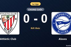 Chia điểm với Athletic Club, Alaves giữ vững vị trí trong top 6 La Liga