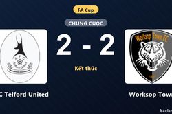 Bất phân thắng bại, AFC Telford United và Worksop Town cầm chân nhau ở FA Cup
