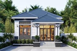 Xây nhà mái Nhật 60m² 2 phòng ngủ khoảng bao nhiêu tiền?