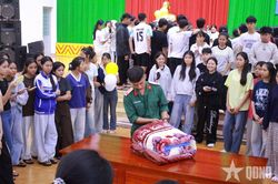 Đoàn cơ sở Trung đoàn 584 tuyên truyền, giáo dục pháp luật cho các em học sinh