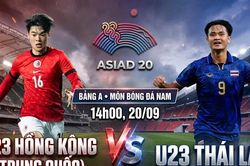 Nhận định U23 Hồng Kông (Trung Quốc) vs U23 Thái Lan, 14h00 ngày 20/9: U23 Thái Lan thừa thắng xông lên