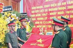 Trang trọng lễ an táng liệt sĩ Hoàng Ngọc Thiết sau gần 59 năm hy sinh