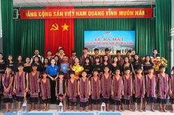 Ra mắt Câu lạc bộ Cồng chiêng thanh thiếu nhi xã Ia Krái