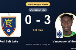 Hạ Real Salt Lake 0-3, Vancouver Whitecaps vững ngôi đầu dù cả hai cùng có vé
