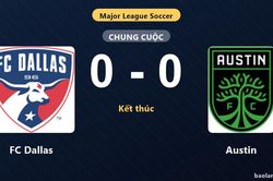 Thống kê trận đấu FC Dallas 0-0 Austin: Trận hòa không bàn thắng