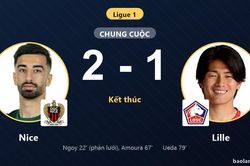 Hạ Lille 2-1, Nice tìm lại niềm vui còn đối thủ lỡ đà bứt phá ở tốp đầu