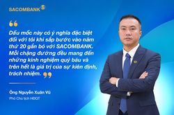 Ông Nguyễn Xuân Vũ: Hành trình từ Phó Tổng giám đốc đến Phó Chủ tịch HĐQT SACOMBANK