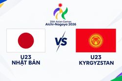 U23 Nhật Bản thắng U23 Kyrgyzstan 7-0, cùng U23 Thái Lan vào tứ kết ASIAD 2026