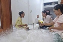 Thúc đẩy phát triển kinh tế ở làng nghề đan lưới truyền thống