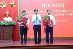 Ông Vương Quốc Tuấn giữ chức Bí thư Tỉnh ủy, ông Bùi Hoàng Phương làm Phó Bí thư Tỉnh ủy Quảng Trị