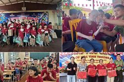 Trăng sớm ở lớp học tình thương chùa Hương Lan