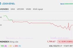 Chứng khoán hôm nay 21/9/2026: VN-Index giảm sâu mất mốc 1.800 điểm