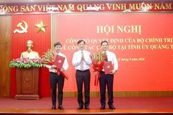Quảng Trị c&oacute; t&acirc;n B&iacute; thư v&agrave; Ph&oacute; B&iacute; thư Tỉnh ủy