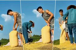 Bùi Tiến Dũng: Tối qua 'gánh team', chiều nay gánh lúa cùng bố mẹ