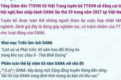 TTXVN sẽ đăng cai tổ chức Hội nghị OANA lần thứ 59 vào năm 2027