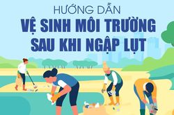 Hướng dẫn vệ sinh môi trường sau ngập lụt