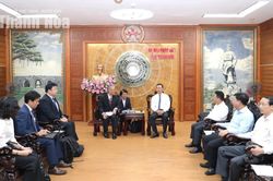 Chủ tịch UBND tỉnh Tô Anh Dũng tiếp và làm việc với Công ty TNHH Idemitsu Việt Nam
