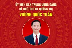 Đồng ch&iacute; Vương Quốc Tuấn, Ủy vi&ecirc;n Trung ương Đảng, B&iacute; thư Tỉnh ủy Quảng Trị