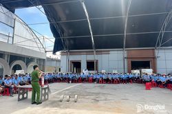 Đội CC&CNCH khu vực 6 phối hợp với Công ty TNHH SX-TM Nhân Tuấn Nhân tổ chức huấn luyện nghiệp vụ và thực tập phương án chữa cháy và cứu nạn, cứu hộ tại cơ sở