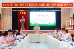 Ngân hàng Chính sách xã hội Việt Nam làm việc tại phường Trị An và xã Thống Nhất