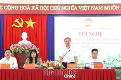 Phó Chủ tịch UBND tỉnh Trần Hòa Nam tiếp xúc cử tri xã Suối Dầu