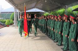 Luyện tập chuẩn bị tổ chức lễ viếng, truy điệu và an táng 45 hài cốt liệt sĩ