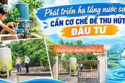 Phát triển hạ tầng nước sạch: Cần cơ chế để thu hút đầu tư