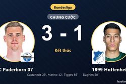 Hạ 1899 Hoffenheim, SC Paderborn 07 nhen nhóm hy vọng thoát khỏi nhóm nguy hiểm