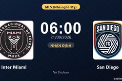 Nhận định Inter Miami vs San Diego: Hứa hẹn màn đôi công
