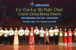 Bế mạc Liên hoan các Câu lạc bộ Nghệ thuật truyền thống không chuyên tỉnh Ninh Bình lần thứ I, năm 2026