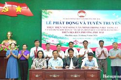 Phú Bài phát động thực hiện nếp sống văn minh