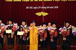 Học viện Phật giáo VN tại Hà Nội khai giảng khóa X, trao Bằng Thạc sĩ và Cử nhân Phật học khóa IX