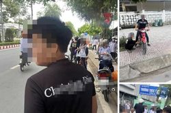 Công an Vĩnh Long xác minh vụ hai nhóm học sinh đánh nhau trước cổng trường