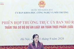 Thường trực Ủy ban Khoa học, Công nghệ và Môi trường thẩm tra sơ bộ dự án Luật An toàn thực phẩm (sửa đổi)