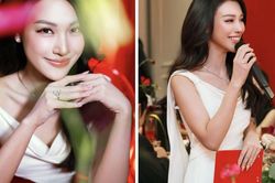 MC Hoàng Oanh lộ diện rạng rỡ, chiếc nhẫn ở ngón áp út gây chú ý