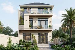 Chi phí xây nhà phố 3 tầng mái Nhật 60m² bao nhiêu?