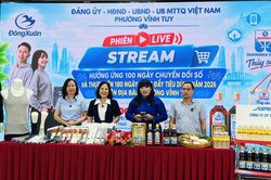 Phường Vĩnh Tuy: Tổ chức phiên livestream thúc đẩy tiêu dùng và chuyển đổi số năm 2026