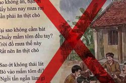 Bắc Ninh: Công an làm việc với người phụ nữ cắt ghép hình ảnh sách giáo khoa để 'câu view'
