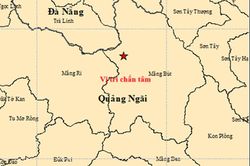 Sáng nay xảy ra 4 trận động đất ở Đà Nẵng và Quảng Ngãi