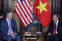 [Ảnh] Tổng Bí thư, Chủ tịch nước Tô Lâm tiếp Đại diện Thương mại Hoa Kỳ