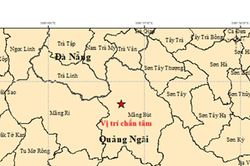 Liên tiếp xảy ra chín trận động đất tại tỉnh Quảng Ngãi