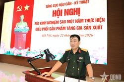 Chủ động điều phối sản phẩm tăng gia sản xuất giữa các đơn vị trong Tổng cục Hậu cần-Kỹ thuật