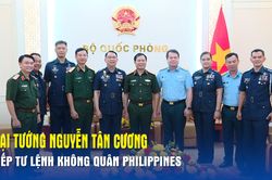 Đại tướng Nguyễn Tân Cương tiếp Tư lệnh Không quân Philippines