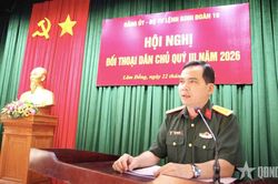 Binh đoàn 16 đối thoại dân chủ, kịp thời giải quyết kiến nghị từ cơ sở