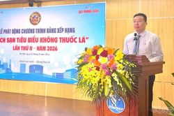 Phát động Bảng xếp hạng 'Khách sạn tiêu biểu không thuốc lá' lần thứ II