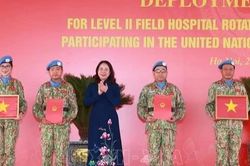 Xuất quân thực hiện nhiệm vụ gìn giữ hòa bình