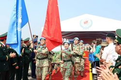 Xuất quân thực hiện nhiệm vụ gìn giữ hòa bình